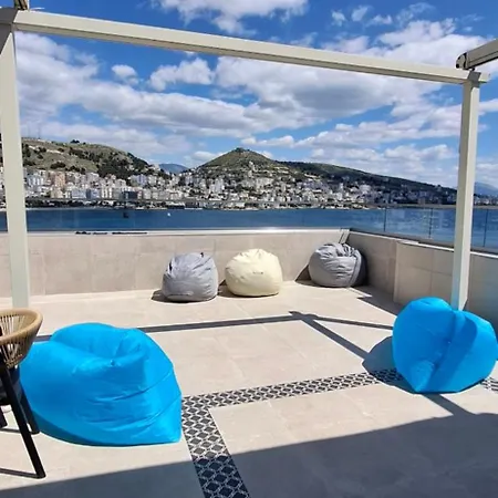 Daire Panoramic Sea View Penthouse - Huge Private Terrace Portside