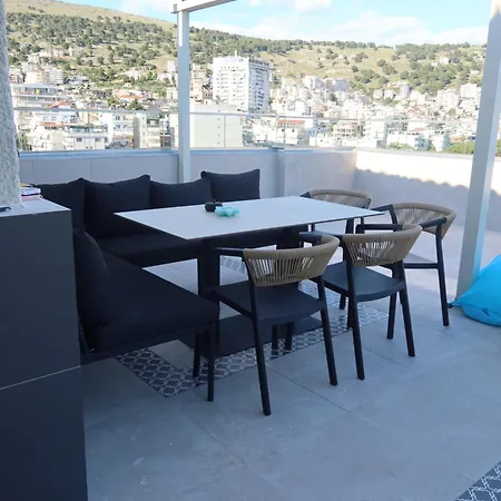 Apartamento Panoramic Sea View Penthouse - Huge Private Terrace Portside Sarandë